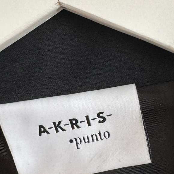 Akris Punto Black Lace Inset Zip-Up Jacket, Size 14 - Picture 8 of 11